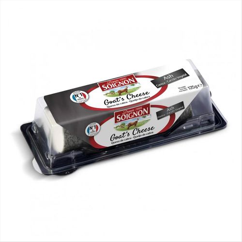 Queijo de Cabra Francês Soignon com Carvão 125g