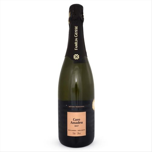 Espumante Branco Brut Brasileiro Cave Amadeu Garrafa 750ml
