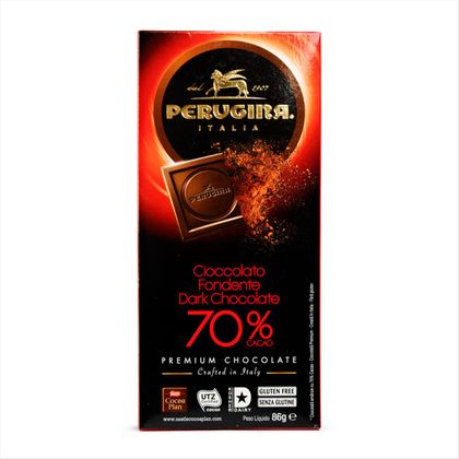 Chocolate Amargo Italiano Perugina Dark 70% de Cacau 86g