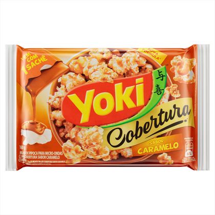 Milho Para Pipoca De Micro Ondas Yoki Pop Corn Caramelo 160g