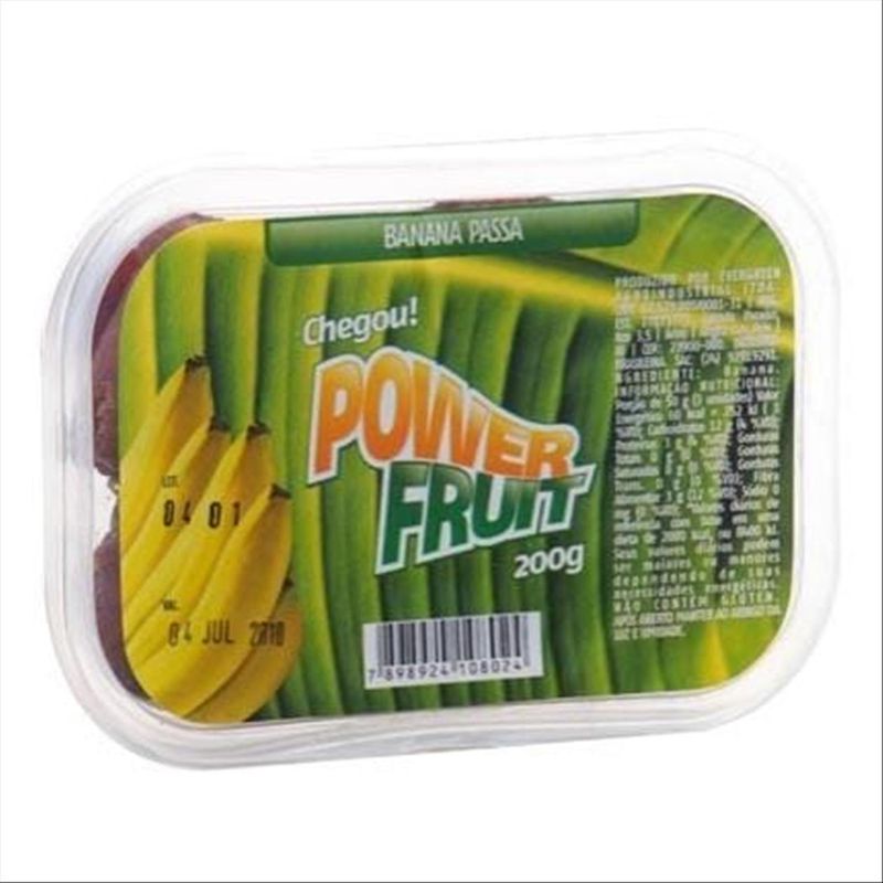 Banana Passa Power Fruit Pote 200g Zona Sul