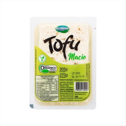 Queijo Tofu Orgânico Ecobras 270g