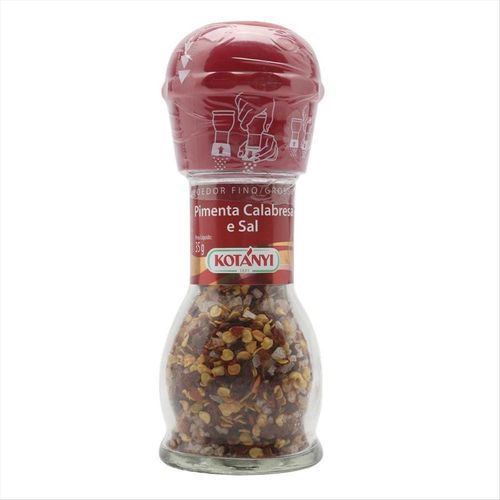 Pimenta Calabresa e Sal em Grãos Kotanyi Moedor 35 g
