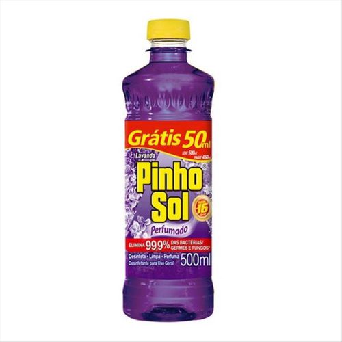 Desinfetante Pinho Sol Lavanda Leve 500ml Pague 450ml