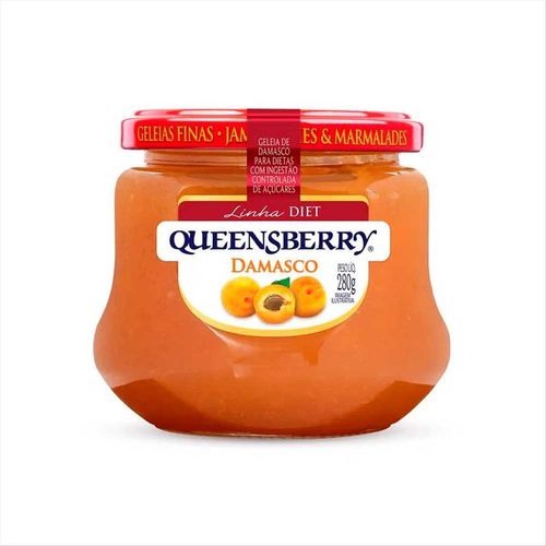 Geleia Diet Queensberry Damasco Vidro 280g