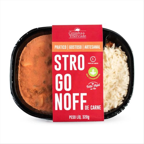 Refeição Completa Cozinha Do Mercado Strogonoff De Carne 320g