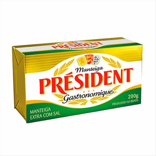 Manteiga Com Sal Président Tablete 200g