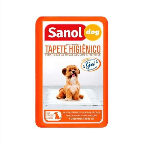 Tapete Higiênico Para Cães Sanol Pacote Com 7 Unidades