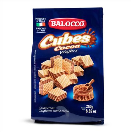Biscoito Wafer Balocco Chocolate Pacote 250g