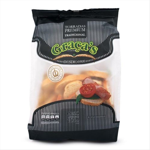 Torradas Premium Graça S Tradicional Pacote 100g