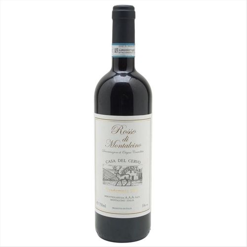 Vinho Tinto Italiano Rosso Di Montalcino Casa Del Cervo Garrafa 750ml
