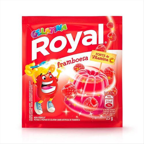Gelatina Em Pó Royal Framboesa Sachê 25