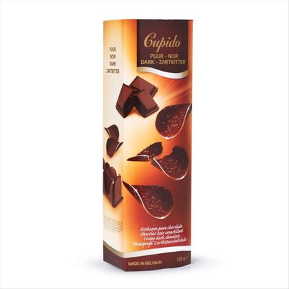 Chocolate Premium Amargo Belga com Crocante Hamlet Cupido   Caixa 125g