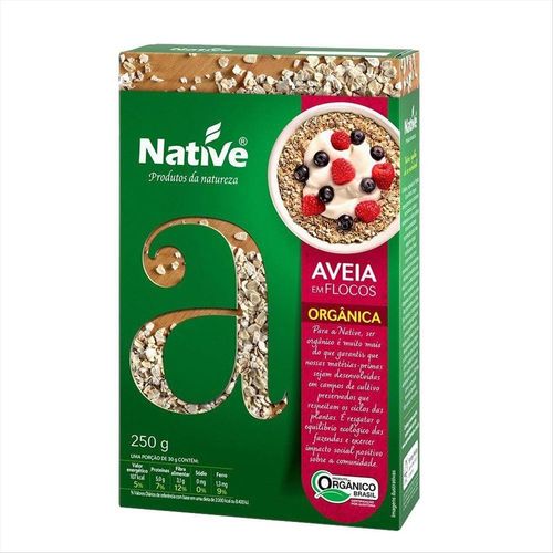 Aveia Em Flocos Orgânica Native Caixa 250g