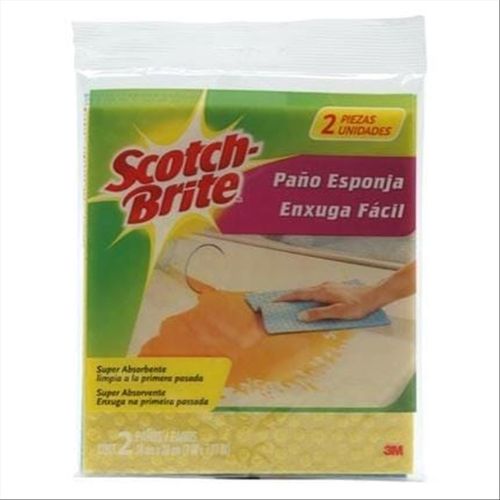 Pano De Limpeza Superabsorvente Scotch Brite 18X20 Cm 2 Unidades