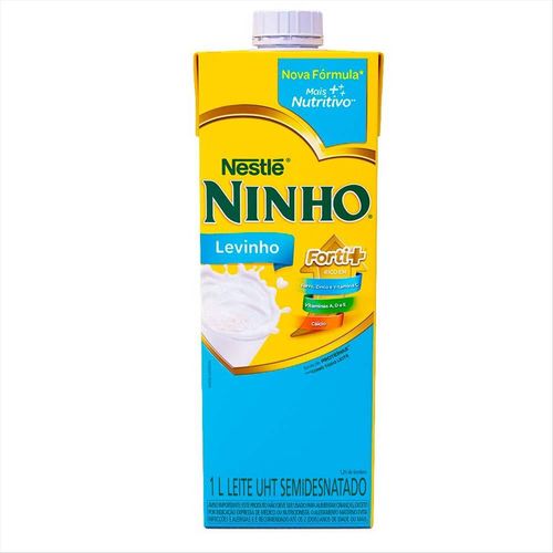 Leite Longa Vida Semidesnatado Ninho Levinho Mais Nutritivo Tetra Pak 1L