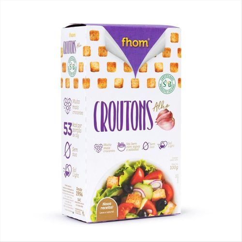 Croutons Fhom Alho Caixa 100g