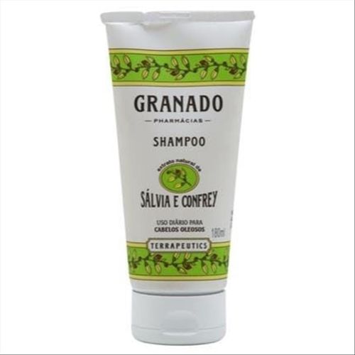 Shampoo Granado Terrapeutics Sálvia e Confrey com Extrato Natural de Sálvia e Confrey 180 mL
