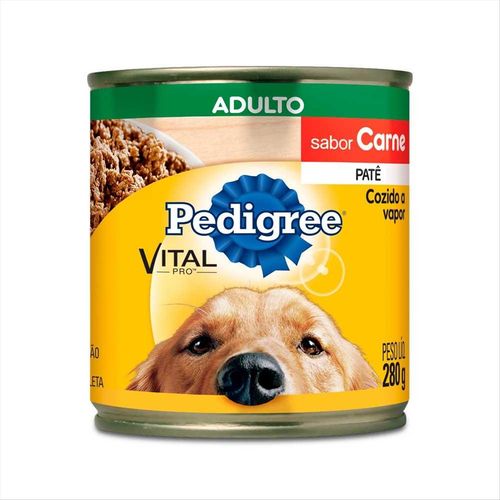 Ração Para Cães Pedigree Adulto Carne Lata 280g