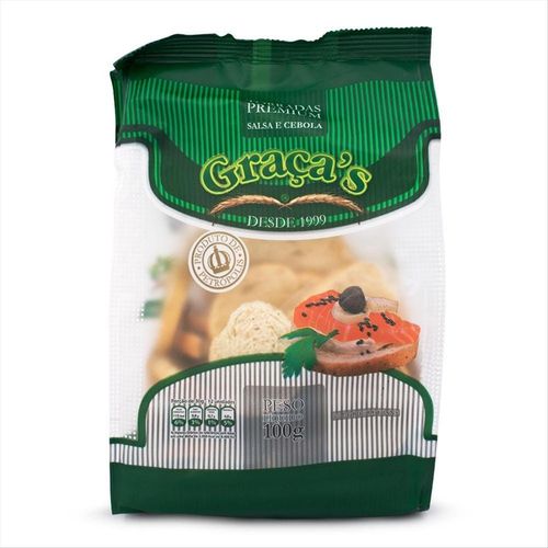 Torradas Premium Graça S Salsa E Cebola Pacote 100g