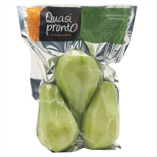 Chuchu Inteiro Descascado Quasi Pronto A Vácuo 400g