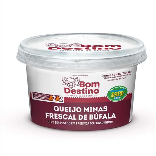 Queijo Minas Frescal De Búfala Bom Destino 500g