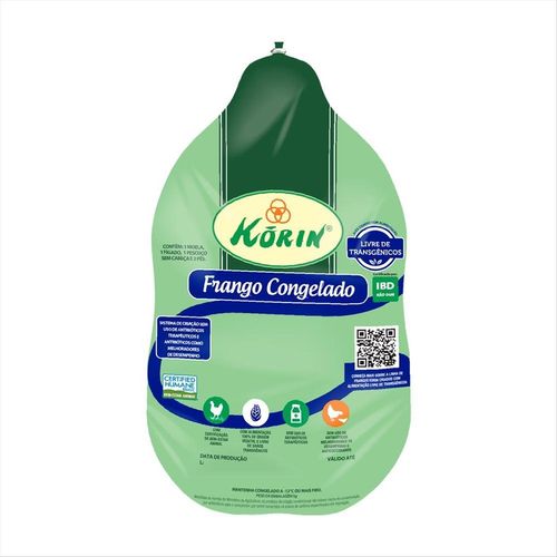 Frango Inteiro Livre De Transgênicos Korin 2,5kg