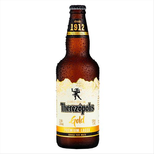 Cerveja Therezópolis Premium Gold Pilsen Garrafa 500ml