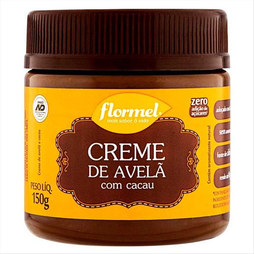 Creme de Avelã Zero com Cacau Flormel 150g