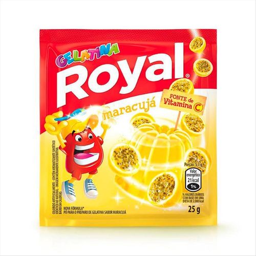Gelatina Em Pó Royal Maracujá Sachê 25g