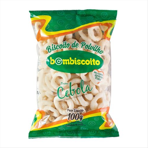 Biscoito Polvilho Salgado Bom Biscoito Cebola Pacote 100g