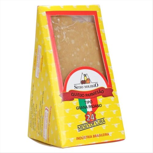 Queijo Parmesão Tipo Grana Padano Pedaço Sítio Solidão A Vácuo 250g