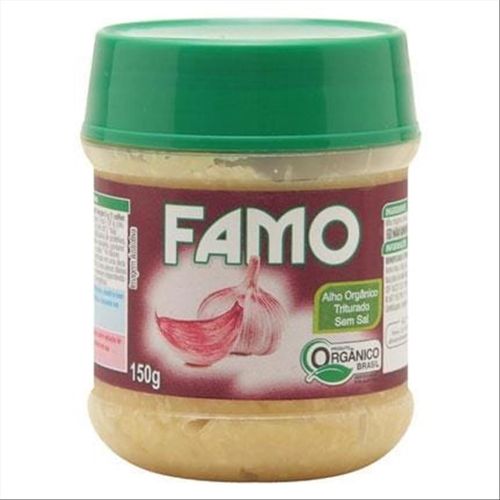 Alho Triturado Sem Sal Orgânico Famo Pote 150g