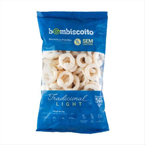 Biscoito Polvilho Salgado Light Bom Biscoito Pacote 50g