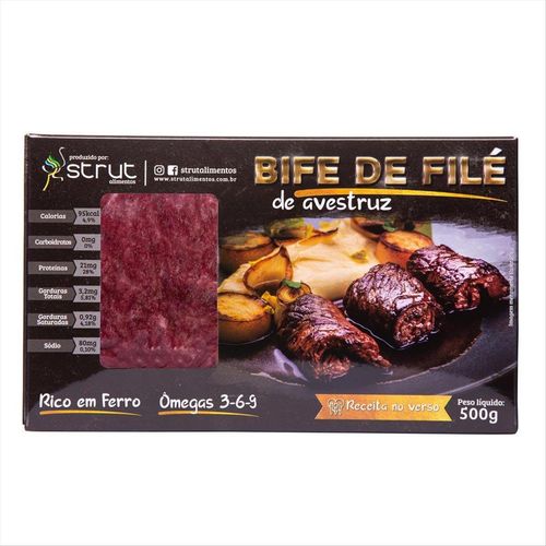 Carne de Avestruz Congelada em Bife Viva + 500g