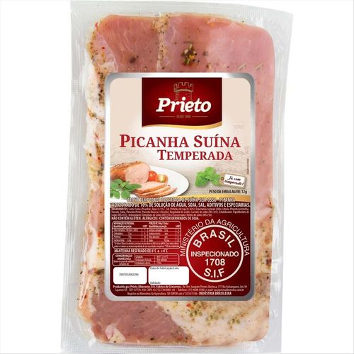 Picanha Suína Temperada Resfriada Prieto 1kg