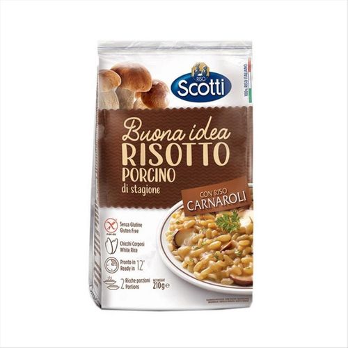 Risotto Italiano Carnaroli com Cogumelos Scotti 210g