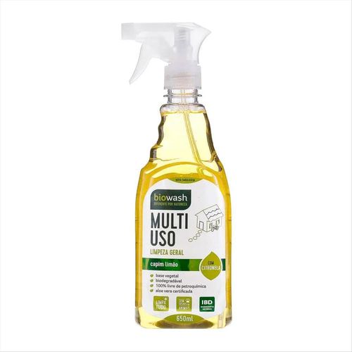 Limpador Multiuso Gatilho Biodegradável Biowash Capim Limão Capim Limão 620ml