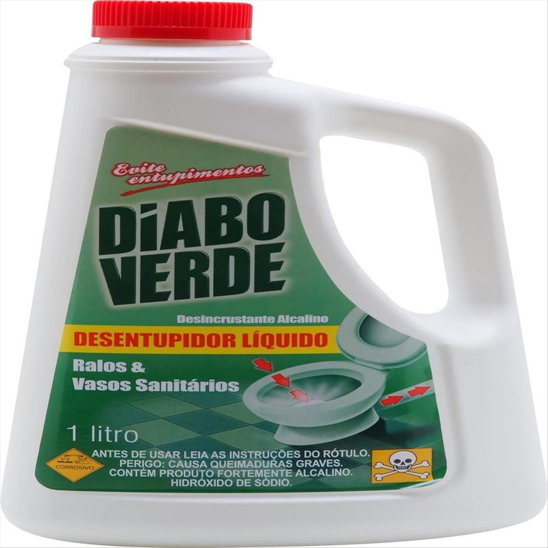 Desentupidor Sanit\u00e1rio Diabo Verde 1 L - Zona Sul