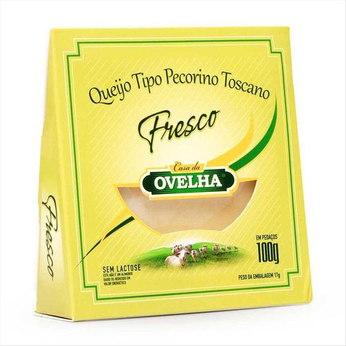 Queijo Tipo Pecorino Toscano Fresco Casa Da Ovelha 100g