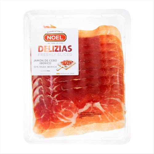 Presunto Ibérico Espanhol Em Fatias Noel 80g