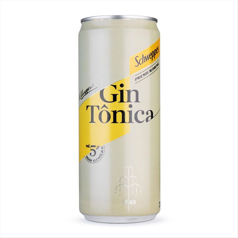 Gin Tônica Schweppes Lata 310ml Zona Sul