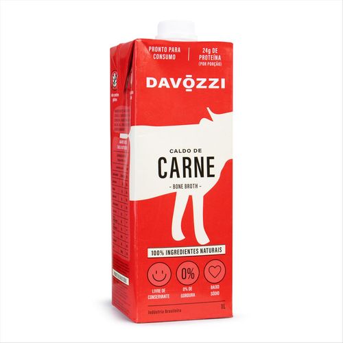 Caldo de Carne Davozzi Tetra Pak 1L