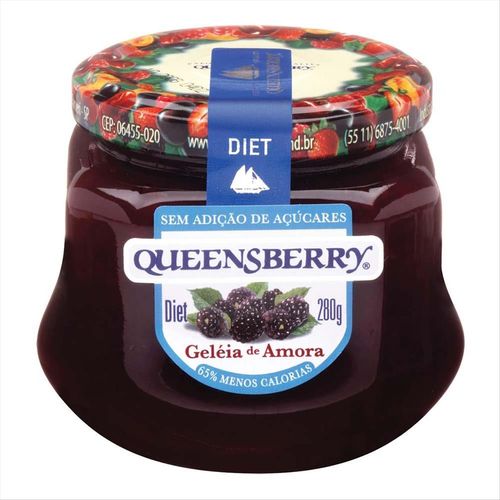 Geleia Diet Queensberry Amora Vidro 280g