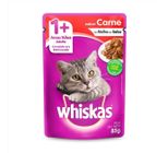 Ração Para Gatos Whiskas Adulto Úmida Carne Sachê 85g