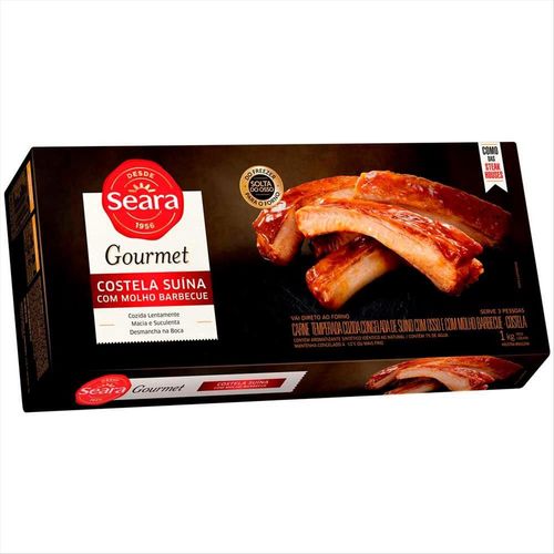 Costela Suína com Molho Barbecue Seara Gourmet 1 kg