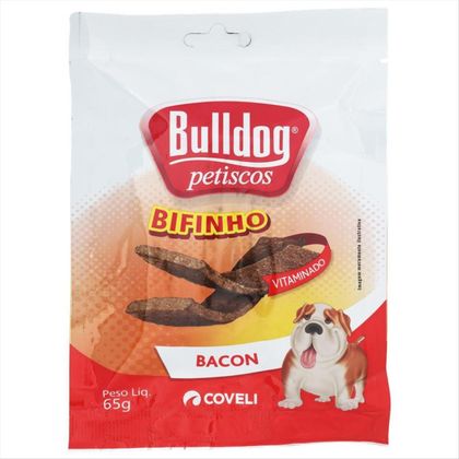Bifinho Bulldog Petiscos Bacon 65g