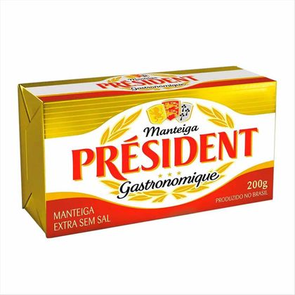 Manteiga Sem Sal Président 200g