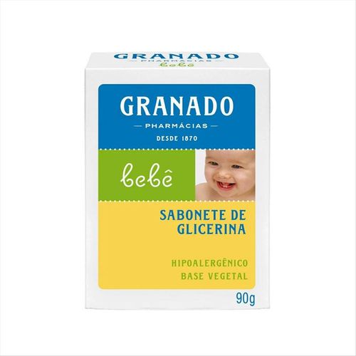 Sabonete Infantil Vegetal Glicerinado Hipoalergênico Granado Bebê 90g