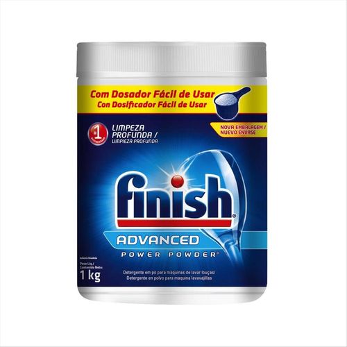 Detergente Para Máquinas De Lavar Louças Em Pó Finish Advanced Pote 1Kg